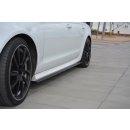 Seitenschweller Ansatz passend für Audi A6 C7 S-line/ S6 C7 Facelift Carbon Look