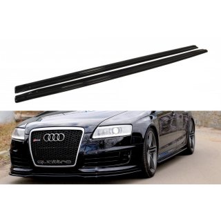 Seitenschweller Ansatz passend für Audi RS6 C6 Carbon Look