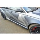 Seitenschweller Ansatz passend für Audi RS6 C7 / C7 FL Carbon Look