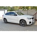 Seitenschweller Ansatz passend für BMW X4 M Paket schwarz Hochglanz