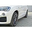 Seitenschweller Ansatz passend für BMW X4 M Paket schwarz matt