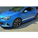 Seitenschweller Ansatz passend für OPEL ASTRA J OPC / VXR schwarz Hochglanz