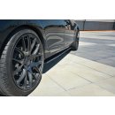 Seitenschweller Ansatz passend für Volvo V60 Polestar Facelift Carbon Look