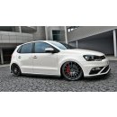 Seitenschweller Ansatz passend für VW POLO MK5 GTI Facelift schwarz matt