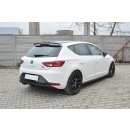 Diffusor Heck Ansatz passend für SEAT LEON III FR schwarz Hochglanz