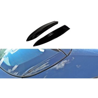 HECK SEITE Spoiler CAP passend für OPEL ASTRA H (FOR OPC / VXR) schwarz matt