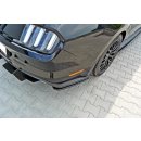 Heck Ansatz Flaps Diffusor passend für Ford Mustang GT Mk6  schwarz Hochglanz