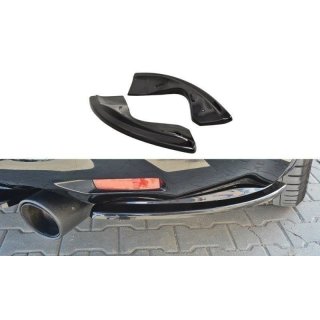 Heck Ansatz Flaps Diffusor passend für INFINITI QX70 schwarz Hochglanz