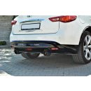 Heck Ansatz Flaps Diffusor passend für INFINITI QX70 schwarz Hochglanz