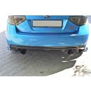 Heck Ansatz Flaps Diffusor passend für Subaru Impreza WRX STI 2009-2011 schwarz Hochglanz