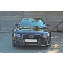 Front Ansatz passend für Audi S5 / A5 S-Line 8T schwarz Hochglanz