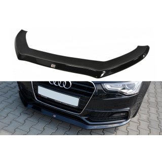 Front Ansatz V.1 passend für Audi S5 / A5 S-Line 8T FL schwarz Hochglanz