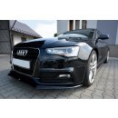 Front Ansatz V.1 passend für Audi S5 / A5 S-Line 8T FL schwarz Hochglanz