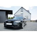 Front Ansatz V.1 passend für Audi S5 / A5 S-Line 8T FL schwarz Hochglanz