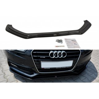 Front Ansatz V.2 passend für Audi S5 / A5 S-Line 8T FL schwarz Hochglanz