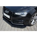 Front Ansatz V.2 passend für Audi S5 / A5 S-Line 8T FL schwarz Hochglanz