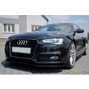 Front Ansatz V.2 passend für Audi S5 / A5 S-Line 8T FL schwarz Hochglanz