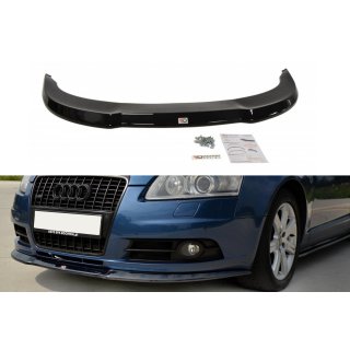 Front Ansatz passend für Audi A6 S-Line C6   Carbon Look