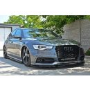 Front Ansatz V.1 passend für Audi S6 / A6 S-Line C7 schwarz matt