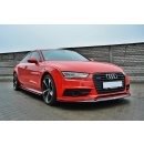 Front Ansatz passend für Audi S7 / A7 S-Line C7 FL schwarz matt