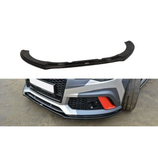 Front Ansatz V.1 passend für Audi RS6 C7 / C7 FL schwarz Hochglanz