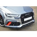 Front Ansatz V.1 passend für Audi RS6 C7 / C7 FL schwarz Hochglanz