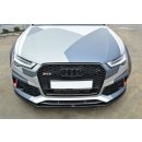 Front Ansatz V.1 passend für Audi RS6 C7 / C7 FL schwarz Hochglanz