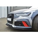 Front Ansatz V.1 passend für Audi RS6 C7 / C7 FL schwarz Hochglanz