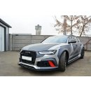 Front Ansatz V.1 passend für Audi RS6 C7 / C7 FL schwarz Hochglanz