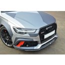 Front Ansatz V.2 passend für Audi RS6 C7 / C7 FL schwarz matt