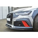 Front Ansatz V.2 passend für Audi RS6 C7 / C7 FL schwarz matt