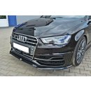 Front Ansatz passend für Audi S3 / A3 S-Line 8v Hatchback / Sportback schwarz matt