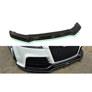 Front Ansatz V.2 passend für Audi TT RS 8J schwarz Hochglanz