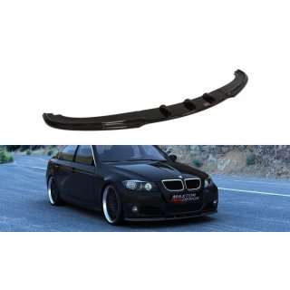 Front Ansatz V.1 passend für BMW 3er E90 / E91 Facelift schwarz Hochglanz