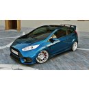 Front Ansatz passend für (Focus RS Look Stoßstange) Ford Fiesta Mk7 FL  schwarz Hochglanz