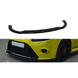 Front Ansatz V.2 passend für Ford Focus RS Mk2 schwarz Hochglanz