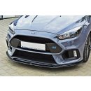 Front Ansatz V.3 passend für Ford Focus RS Mk3 schwarz Hochglanz