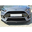 Front Ansatz V.4 passend für Ford Focus RS Mk3 schwarz Hochglanz