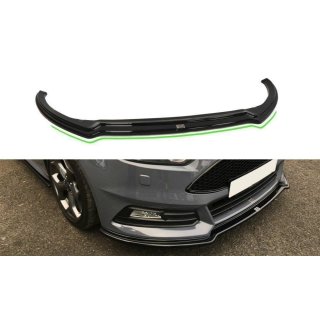 Front Ansatz V.3 passend für Ford Focus ST Mk3 FL schwarz matt