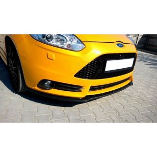 Front Ansatz V.1 passend für Ford Focus ST Mk3 schwarz Hochglanz