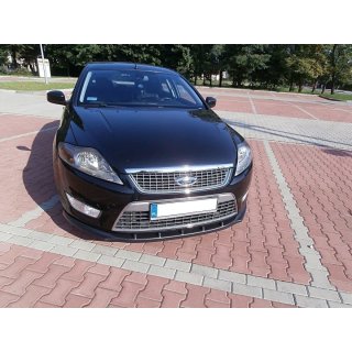 Front Ansatz passend für FORD MONDEO MK4 vor Facelift schwarz Hochglanz