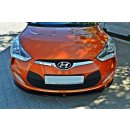 Front Ansatz passend für Hyundai Veloster schwarz Hochglanz