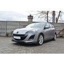 Front Ansatz passend für MAZDA 3 MK2 SPORT (vor Facelift) schwarz Hochglanz