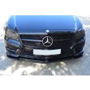 Front Ansatz passend für MERCEDES CLS C218 AMG LINE schwarz matt