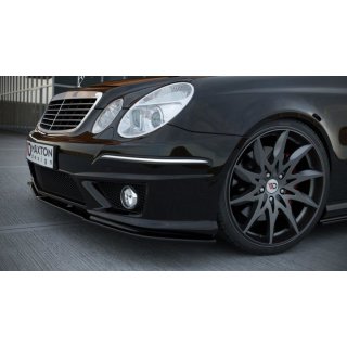 Front Ansatz passend für MERCEDES E W211 AMG FACELIFT schwarz Hochglanz