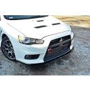 Front Ansatz V.1 passend für Mitsubishi Lancer Evo X schwarz Hochglanz