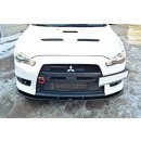 Front Ansatz V.1 passend für Mitsubishi Lancer Evo X schwarz Hochglanz