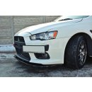 Front Ansatz V.1 passend für Mitsubishi Lancer Evo X schwarz Hochglanz