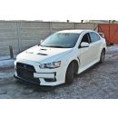 Front Ansatz V.1 passend für Mitsubishi Lancer Evo X schwarz Hochglanz