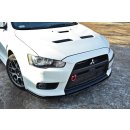 Front Ansatz V.2 passend für Mitsubishi Lancer Evo X schwarz Hochglanz